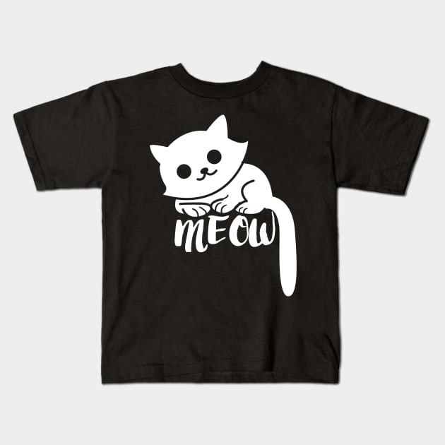 Meow Kids T-Shirt by peekxel